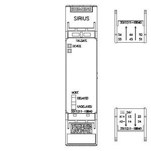 Terminal de tornillo y extensión de salida 4RO 3SK1 Relay de seguridad para una durabilidad a largo plazo
