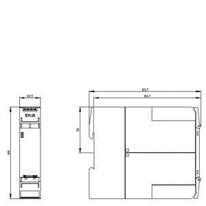 4RO Extensión de salida y terminal de tornillo 3SK1211-1BW20 Relé de seguridad para AC/DC 110-240V