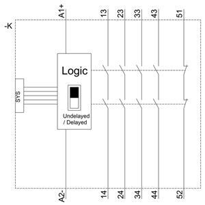 PLC 3SK1211-2BB40 Relé de seguridad 3SK1 4RO Extensión de salida Terminal cargado por resorte DC 24V