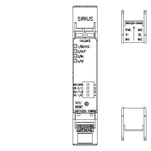 DC 24V 3SK1 Relay de seguridad 3SK1220-1AB40 Terminal de tornillo de extensión de entrada