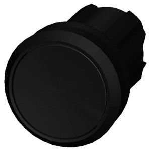 Botón plano de plástico negro 3SU1000-0AB10-0AA0 SIRIUS ACT Botón con luz apagada