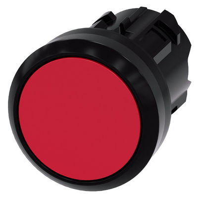 Botón plano rojo 3SU1000-0AB20-0AA0 SIRIUS ACT Botón con botón de plástico sin luz