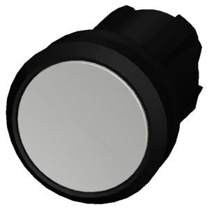 Pulsador de plástico blanco 3SU1000-0AB60-0AA0 SIRIUS ACT con botón plano apagado
