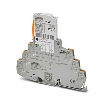 1065320 TTC-6P-2X1-F-24DC-PT-I Protector de corriente de descarga nominal de 4 polos de contacto con Phoenix5