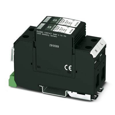 Protector de sobretensiones de 240V CA L-PE / N-PE para 2 polos VAL-MS-EE-T2-2 0-385-FM Diseño duradero