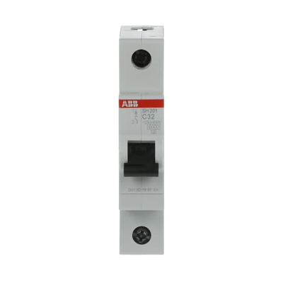 32A MCB SH201-C32 Interruptor de circuito en miniatura 1P C para operaciones suaves y eléctricas