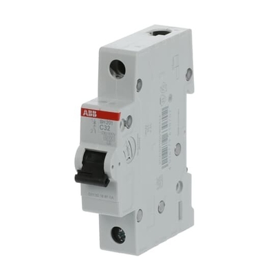 32A MCB SH201-C32 Interruptor de circuito en miniatura 1P C para operaciones suaves y eléctricas