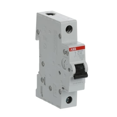 32A MCB SH201-C32 Interruptor de circuito en miniatura 1P C para operaciones suaves y eléctricas