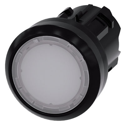 3SU1001-0AB60-0AA0 SIRIUS ACT Botón con luz blanca Botón plano de plástico blanco