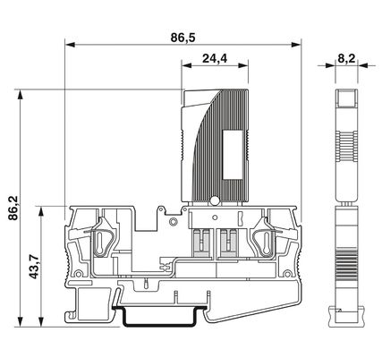 0712194 TCP 1A Dispositivo térmico-magnético interruptor de circuito para aplicaciones AC/65V de 250 V