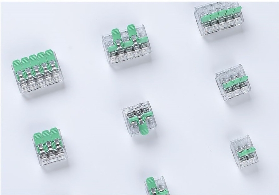 Conector de terminales de alambre rápido de 3 polos con certificación UL CE para cableado eléctrico seguro