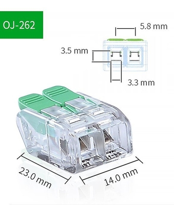 Conector de terminales de alambre rápido de 3 polos con certificación UL CE para cableado eléctrico seguro