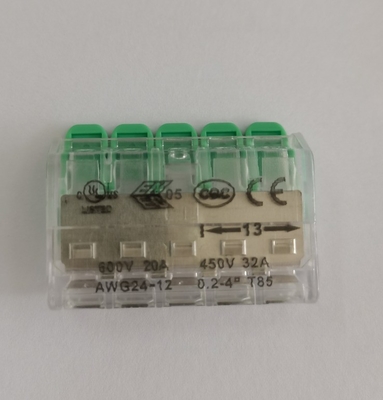 Conector de terminales de alambre rápido de 3 polos con certificación UL CE para cableado eléctrico seguro