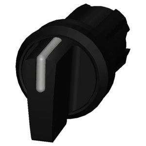 3SU1002-2BL10-0AA0 SIRIUS ACT Selector Switch Negro de plástico de manija corta 3 posiciones