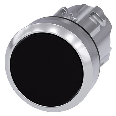 PLC 3SU1050-0AB10-0AA0 Botón plano y brillante sin iluminación de metal Negro Botón de activación SIRIUS ACT