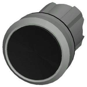 PLC 3SU1050-0AB10-0AA0 Botón plano y brillante sin iluminación de metal Negro Botón de activación SIRIUS ACT