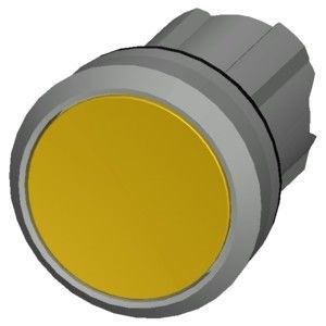 PLC 3SU1050-0AB30-0AA0 Botón plano y brillante sin iluminación de metal Amarillo Botón de activación SIRIUS ACT