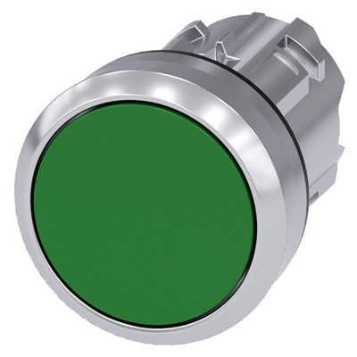 Botón plano verde sin iluminación PLC 3SU1050-0AB40-0AA0 Botón de presión de acción SIRIUS brillante
