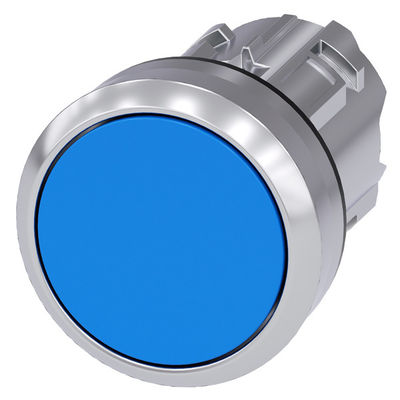 Botón plano de metal brillante sin luz azul 3SU1050-0AB50-0AA0 botón SIRIUS ACT