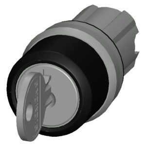 3SU1050-4BM01-0AA0 RONIS Metal Brillante Conmutador de llave con 3 posiciones y 2x45 SIRIUS ACT
