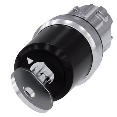 3SU1050-5BF11-0AA0 Interruptor de llave PLC de metal brillante con 2 posiciones mantenidas SIRIUS ACT