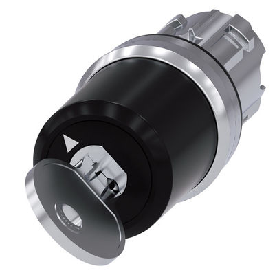 PLC 3SU1050-5SF01-0AA0 BKS de metal brillante 2 posiciones mantenido con el interruptor de teclas SIRIUS ACT