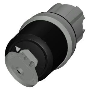 PLC 3SU1050-5SF01-0AA0 BKS de metal brillante 2 posiciones mantenido con el interruptor de teclas SIRIUS ACT