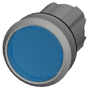 PLC 3SU1051-0AB50-0AA0 Botón plano de luz brillante de metal Azul botón de acción SIRIUS