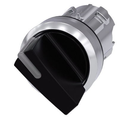 3SU1052-2BF10-0AA0 Control corto y brillante de metal 2 posiciones mantenido con interruptor negro SIRIUS ACT Selector