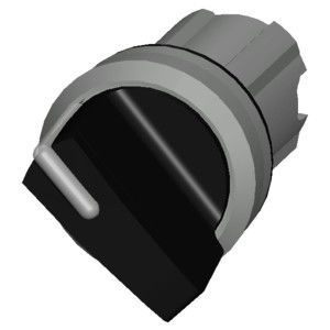 3SU1052-2BF10-0AA0 Control corto y brillante de metal 2 posiciones mantenido con interruptor negro SIRIUS ACT Selector