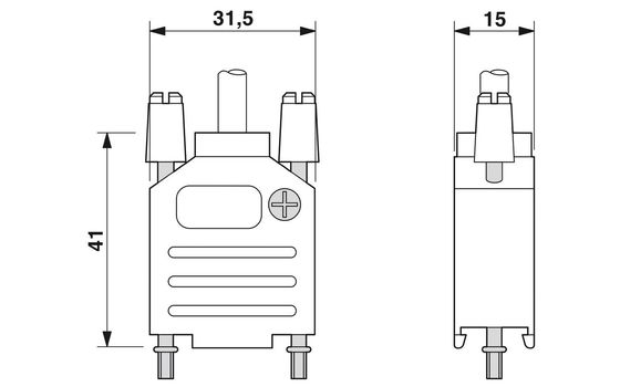 Eficiencia 2749550 SCT-D-SUB 9-KG con tensión nominal