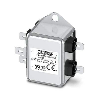 230 AC filtro EMC FIL-WM-1S-1N-6A-50 Hz 60 Hz tensión nominal AC frecuencia nominal del centro