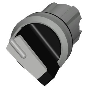 Interruptor de selector de manija corta de metal blanco de 2 posiciones mantenido 3SU1052-2BF60-0AA0