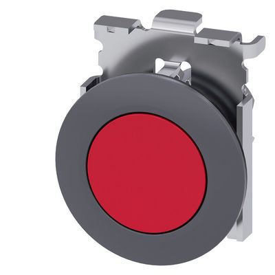 3SU1060-0JB20-0AA0 Botón de presión de metal matado no iluminado montado en recubrimiento rojo SIRIUS ACT
