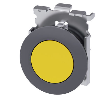 PLC 3SU1060-0JB30-0AA0 Accesorio de montaje en recubrimiento amarillo con botón y botón plano SIRIUS ACT