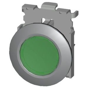 PLC 3SU1061-0JB20-0AA0 de montaje en receso Verde SIRIUS ACT Pushbutton Metal Matt Iluminado