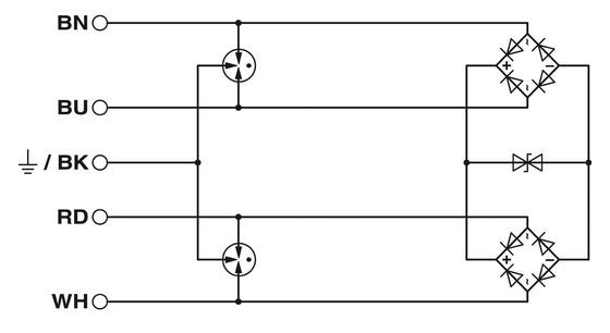 Protección para el protector contra sobretensiones de 24 V CC 2800036 S-PT-4-EX-24DC