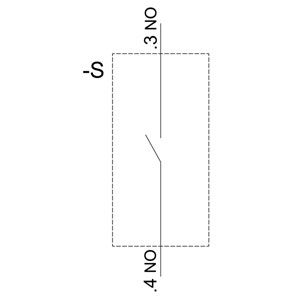 Botón plano de plástico negro 3SU1100-0AB10-1BA0 Botón de terminal de tornillo momentáneo