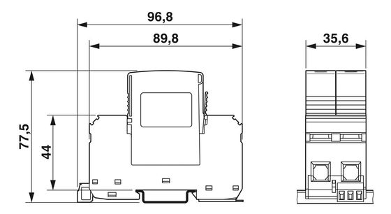 2800186 VAL-MS-T1/T2 335/12.5/1 1-FM Clase 1/2 Protector contra rayos y sobretensiones Número del polo 4