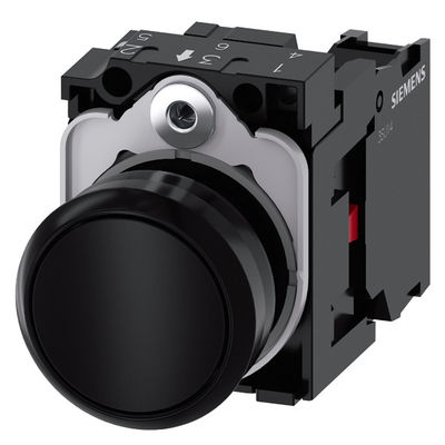 Botón plano sin iluminación con terminal de tornillo PLC 3SU1100-0AB10-1CA0 Botón momentáneo de plástico