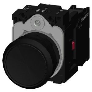 Botón plano sin iluminación con terminal de tornillo PLC 3SU1100-0AB10-1CA0 Botón momentáneo de plástico