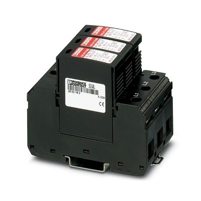 4 Polo 2800189 VAL-MS-T1/T2 335/12.5/3 0 Clase 1/2 Protector contra rayos y sobretensiones para 380 V