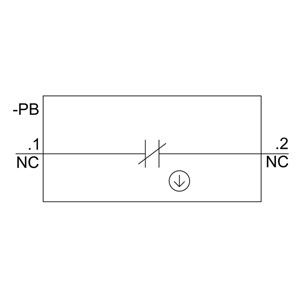 3SU1100-0AB20-1CA0 SIRIUS ACT Unidad completa con terminal de tornillo rojo plano de botón de presión de plástico