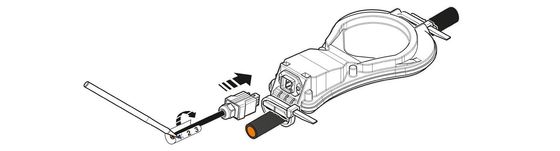 Sistema de medición de corriente eléctrica de rayos de alto 1 polo para voltaje nominal 2800616 LM-S-LS-H