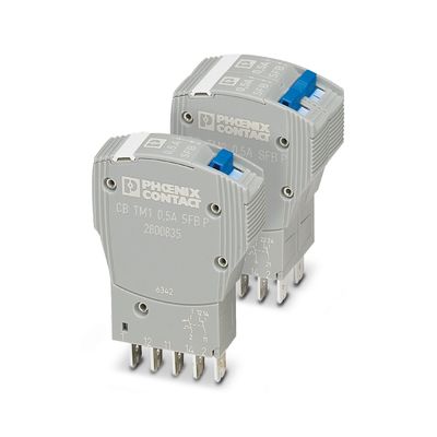 50 V de corriente continua 2800835 CB TM1 0.5A SFB P Dispositivo térmico magnético Rompiante de circuito 5 polos