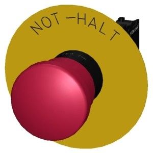 Botón de parada de emergencia de plástico rojo 3SU1100-1HA20-1CH0 para la unidad completa de SIRIUS ACT