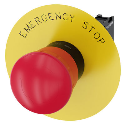 3SU1100-1HB20-1CG0 Detención de emergencia Empuje Activador Acción SIRIUS ACT Unidad completa Botón de empuje de hongo