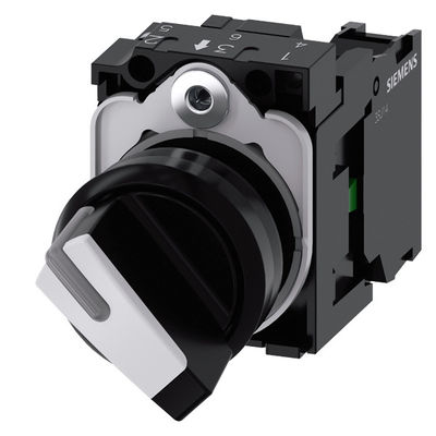 Interruptor de selector de manija corta de plástico para la unidad completa 3SU1100-2BF60-1BA0 de SIRIUS ACT