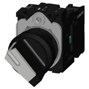 Interruptor de selector de manija corta de plástico para la unidad completa 3SU1100-2BF60-1BA0 de SIRIUS ACT