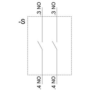 3SU1100-2BM60-1NA0 Selector de manija corta Conmutador de plástico Unidad completa 3 posiciones